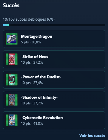 Modale des succ&egrave;s RetroAchievements